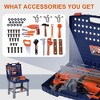 Hachikiko 68PCS Kids Tool Bench ¨C Foldable Pretend Workbench with Electric Drill, 3-in-1 Workshop Playset for Toddlers Ages 3-6 (Multicolor) - 2 of 4
