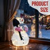 CIPACHO 3FT Lighted Snowman Yard Decor - Holding Spade Pre-lit with 110 Warm White LEDs (Indoor/Outdoor Xmas) - 3 of 4
