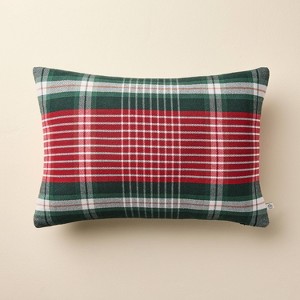 14"x20" Plaid Lumbar Toss Pillows - Hearth & Hand™ with Magnolia - 1 of 4