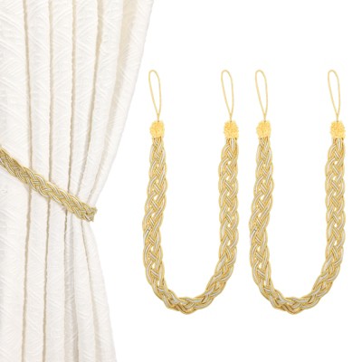 Unique Bargains Braided Polyester Elegant Design Durable Curtain Tiebacks