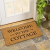 Evergreen 16 x 28 Inches Welcome to The Cottage Door Mat | Non-Slip Rubber Backing | Dirt catching Natural Coir | Indoor and Outdoor Home Decor - 2 of 4