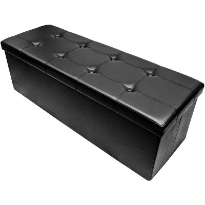 Sorbus 43 inch Faux Leather Storage Bench - for Bedroom, Entryway, Coffee Table, Bed end, Footrest, Foot Stool