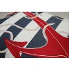 RightSide Designs Blue Stripe Red Anchor Indoor/Outdoor Throw Pillow - 2 of 4