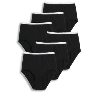 Jockey Women's Underwear Classic French Cut - 6 Pack, Black, 5