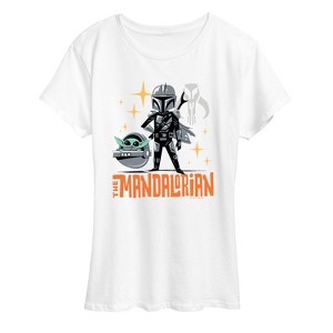 Women's - Star Wars - The Mandalorian Doodle Mondo Short Sleeve Graphic T-Shirt - 1 of 4