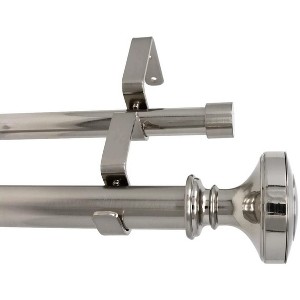 Urbanest Semplice Manhattan 1-inch 3-4 -inch Double Drapery Curtain Window Rod Set - 1 of 4