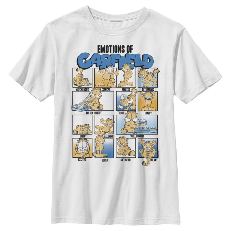 Boy's Garfield Emotions of Garfield T-Shirt, 1 of 5