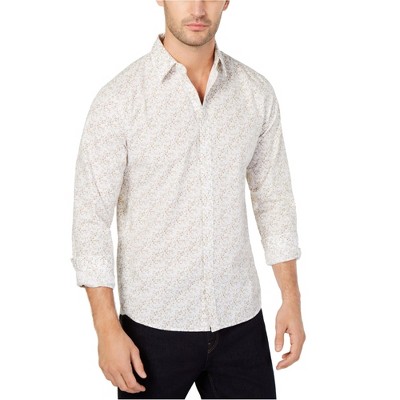 Michael Kors Mens Micro Square Button Up Shirt