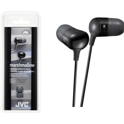 JVC America - JVC HA-FX35-B BLACK MARSHMALLOW HEADPHONES