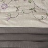 Gulches Queen 7 Piece Elegant transitional style Embroidered Comforter Set£¬Purple - 2 of 4