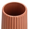 Storied Home Round Stoneware Fluted Vase with Embossed Lines - 4 of 4
