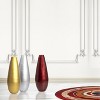 Uniquewise 31.5" Spun Bamboo Tall Floor Vase - Sleek Metallic Finish, Elegant Home Decoration, Modern Accent Piece, Living Room Decor, Handcrafted Art - 2 of 4