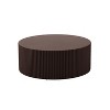 NicBex Modern 35.43" Round Coffee Table with Relief Design for Living Room and Office - 3 of 4