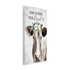 Stupell Industries Home's Where Your Herd Is Boho Floral Cow Wall Plaque Art, 10" x 15" - 2 of 4