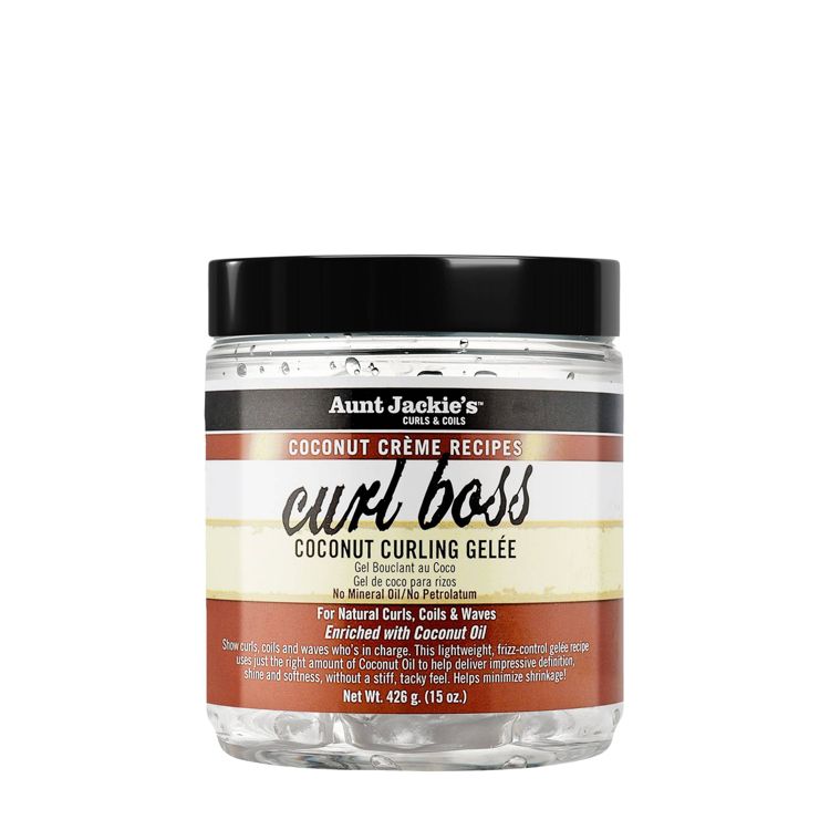 Aunt Jackie's Coconut Creme Recipes Curl Boss Coconut Curling Gelee - 15oz, 1 of 8