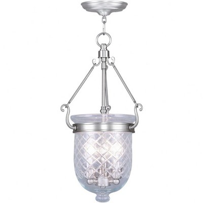Livex Lighting Jefferson 3 - Light Flush Mount in  Polished Nickel