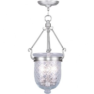 Livex Lighting Jefferson 3 - Light Flush Mount in  Polished Nickel - 1 of 1