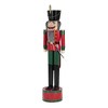 ACEPANO 65.75 in. H Classic Wrought Iron Nutcracker with Base for Holiday Decorations-Green - 4 of 4