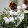 Artificial Pine Leaf And Berry Mini Accent Wreath Multicolor 11"H - 2 of 4