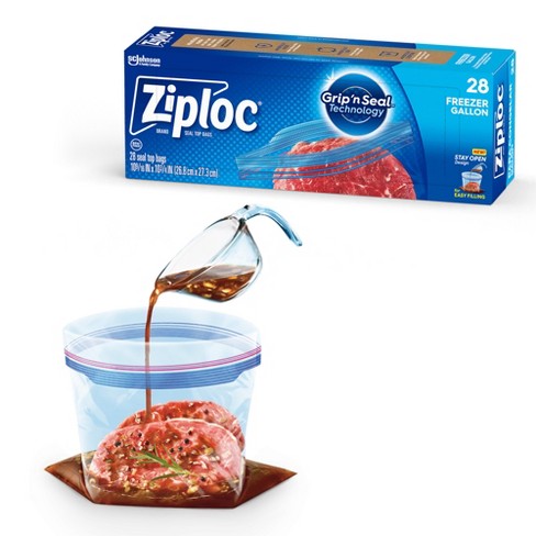 Ziploc slider freezer bags - 1 gallons - 10 ct