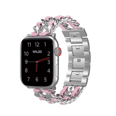 Worryfree Gadgets Apple Watch Band 38mm 40mm 41mm Stainless Steel Iwatch  Bands With Bling Rhinestones For Series 8 7 6 5 4 3 2 1 Se, Rose Pink :  Target