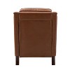 Set of 2 Regina 27.56" Wide Genuine Leather Armchair with Removable Cushions and English Arms  | ARTFUL LIVING DESIGN - 4 of 4