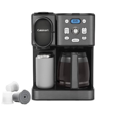 Cuisinart 12 Cup Coffee Maker and Single-Serve Brewer - Black Stainless Steel - SS-16BKS