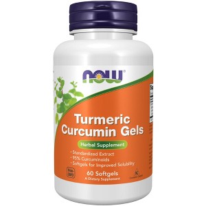 Turmeric Curcumin 450 mg by Now Foods  -  60 Softgel - 1 of 2
