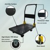 Vynxaria Foldable Platform Push Hand Truck Cart, 880 lbs. Weight Capacity, 2 Swivel Brake Wheels - 4 of 4