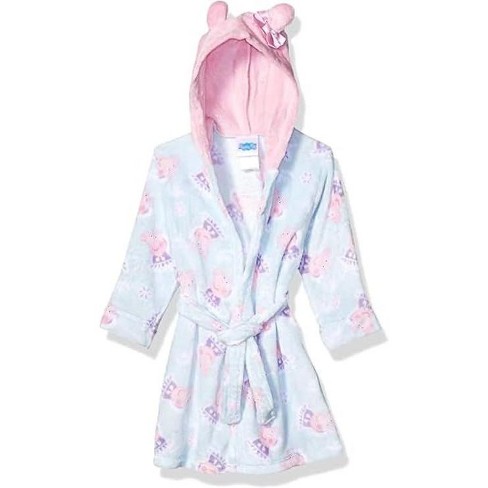 Peppa Pig Toddler Girl's Velvet Hooded Plush Fleece Robe - image 1 of 4