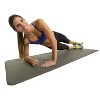 GoFit Fitness Yoga Mat with Carry Strap - Gray (9.5mm) - 4 of 4