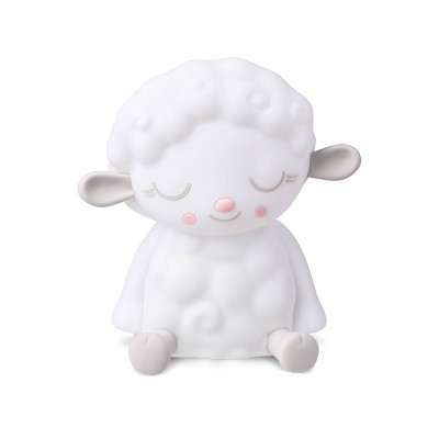 Sleepy Sheep White Battery-Operated Kids Night Light
