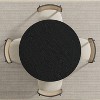 42" Farmhouse Round Brown Dining Table for 4 People with Round Arched Table Legs for Dining Room and Living Room - 3 of 4