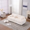 CAVINAS Modern Sofa for Living Room, 84" Loveseat Sofa, Corduroy Sofa Couch, Upholstered Sofa for Apatment Bedroom Home Office - 2 of 4