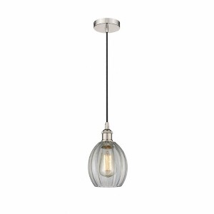 Eaton - 1 Light Cord Hung Mini Pendant In Industrial Style-10.75 Inches Tall and 5.5 Inches Wide - 1 of 1