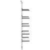 vidaXL 5-Tier Hanging Laundry Drying Rack in Silver - Aluminum Construction with Adjustable Height, Foldable Design and Easy Wall Mounting - 4 of 4