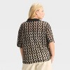 Women's Knit Elbow Sleeve V-Neck Polo Shirt - Wild Fable™ - 2 of 3
