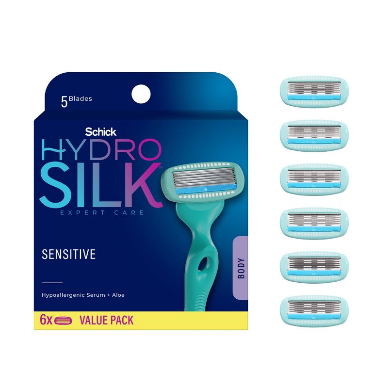 Schick Hydro Silk 5 Sensitive Women Razor Blade Refills, 1 of 13