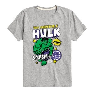 Boys' - Marvel - Hulk Sticker Collage Short Sleeve Graphic T-Shirt - 1 of 4