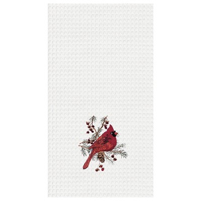 C&F Home Cardinal Waffle Weave Kitchen Towel