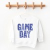 Game Day Blue Checkered - Kids Toddler Graphic Sweatshirt and Kids Youth Graphic Sweatshirt - 2 of 3