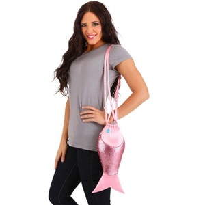 HalloweenCostumes.com  Women  Fish Sequin Purse, Pink/Blue - 1 of 4