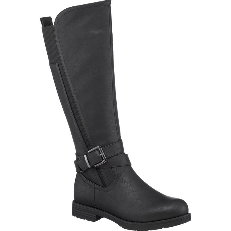 GC Shoes Aston Elastic Buckle Detail Riding Boots, 1 of 12