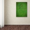 Trademark Fine Art -Nicole Dietz 'Lone Bird Green' Canvas Art - 3 of 3
