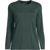 Lands' End Women's Relaxed Supima Cotton Long Sleeve Crew Neck T-Shirt - 3 of 4