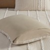 Gracie Mills Randall 3-Piece Chic Farmhouse Chenille Stripe Cotton Duvet Cover Set - 4 of 4