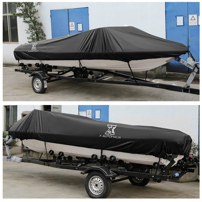 Unique Bargains 300D Polyester PU Boat Cover Waterproof For V-Hull Tri-Hull