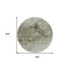 Taupe Beige And Brown Abstract Washable Indoor Outdoor Area Rug - 3 of 4