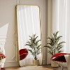 65" x 24" Full Length Mirror with Rounded Corners, Floor Mirror for Standing, Hanging or Leaning in Bedroom or Dressing Room - 2 of 4