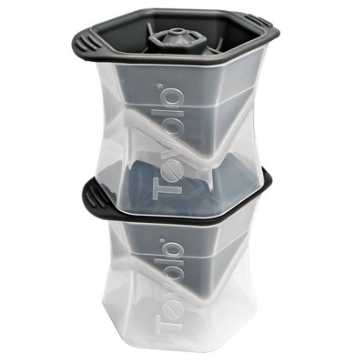 Tovolo Colossal Cube Ice Molds (Set of 2) Charcoal